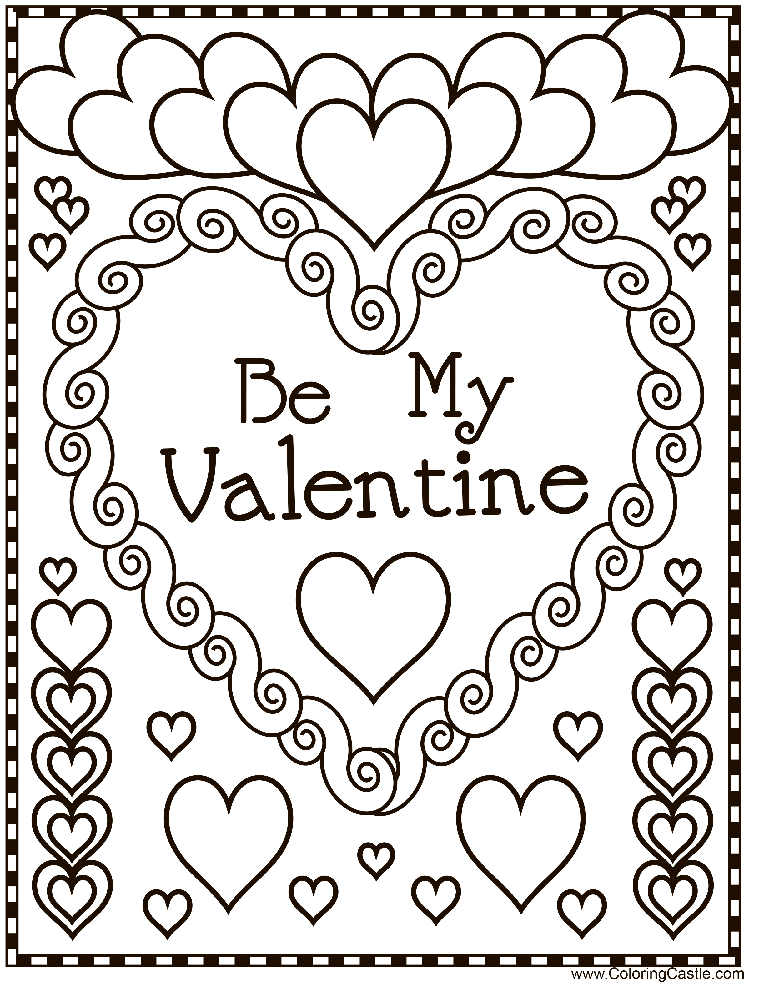 Будь моїм Валентином, листіка