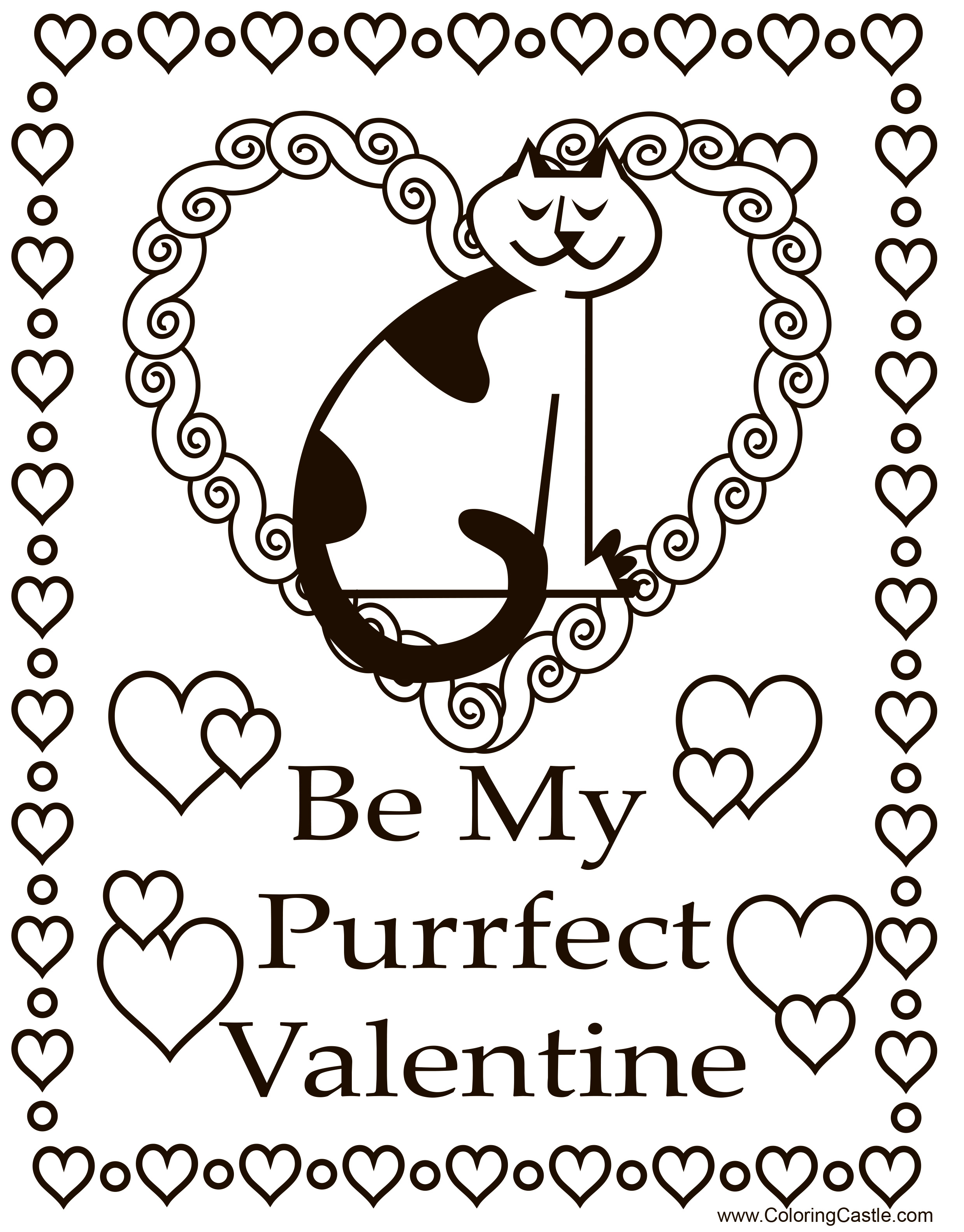 Котик-валентинка