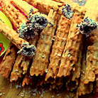 Получилось 23 вафельки с полезными крупами!