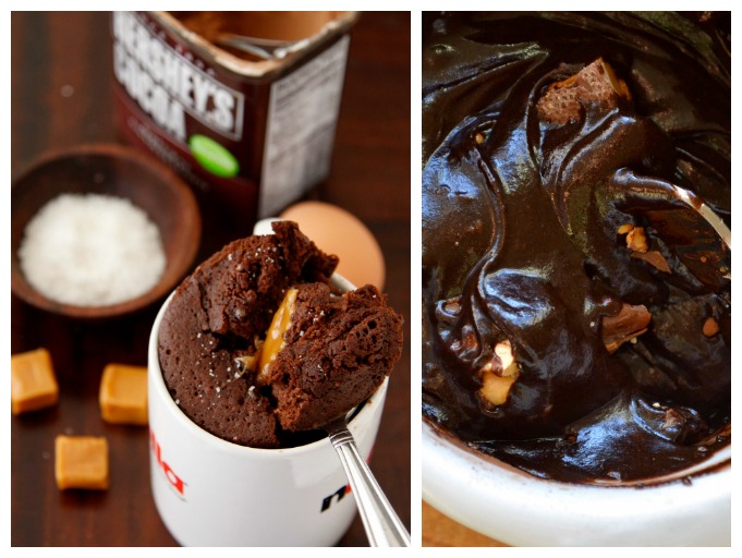 Шоколадный кекс с солёной карамелью