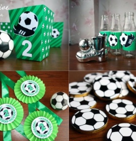 Декор к футбольному празднику