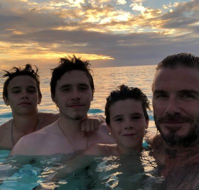 Зіркові діти - Девід Бекхем із дітьми