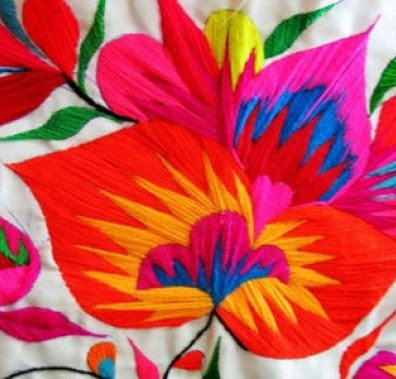 візерунок, вишитий гладдю