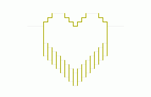 піксельна валентинка - крок 2