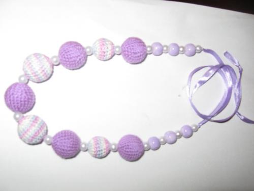 бусики лиловые