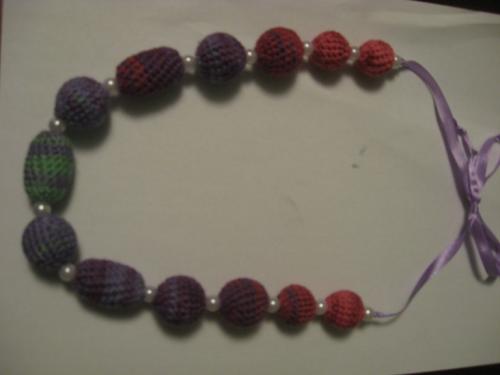 бусики сиреневые